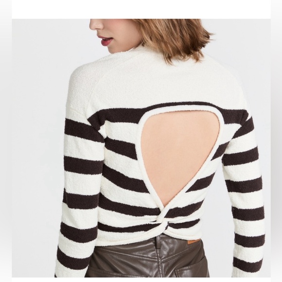 Nanushka Oki Cut-Out Striped Sweater size xs - Picture 1 of 8